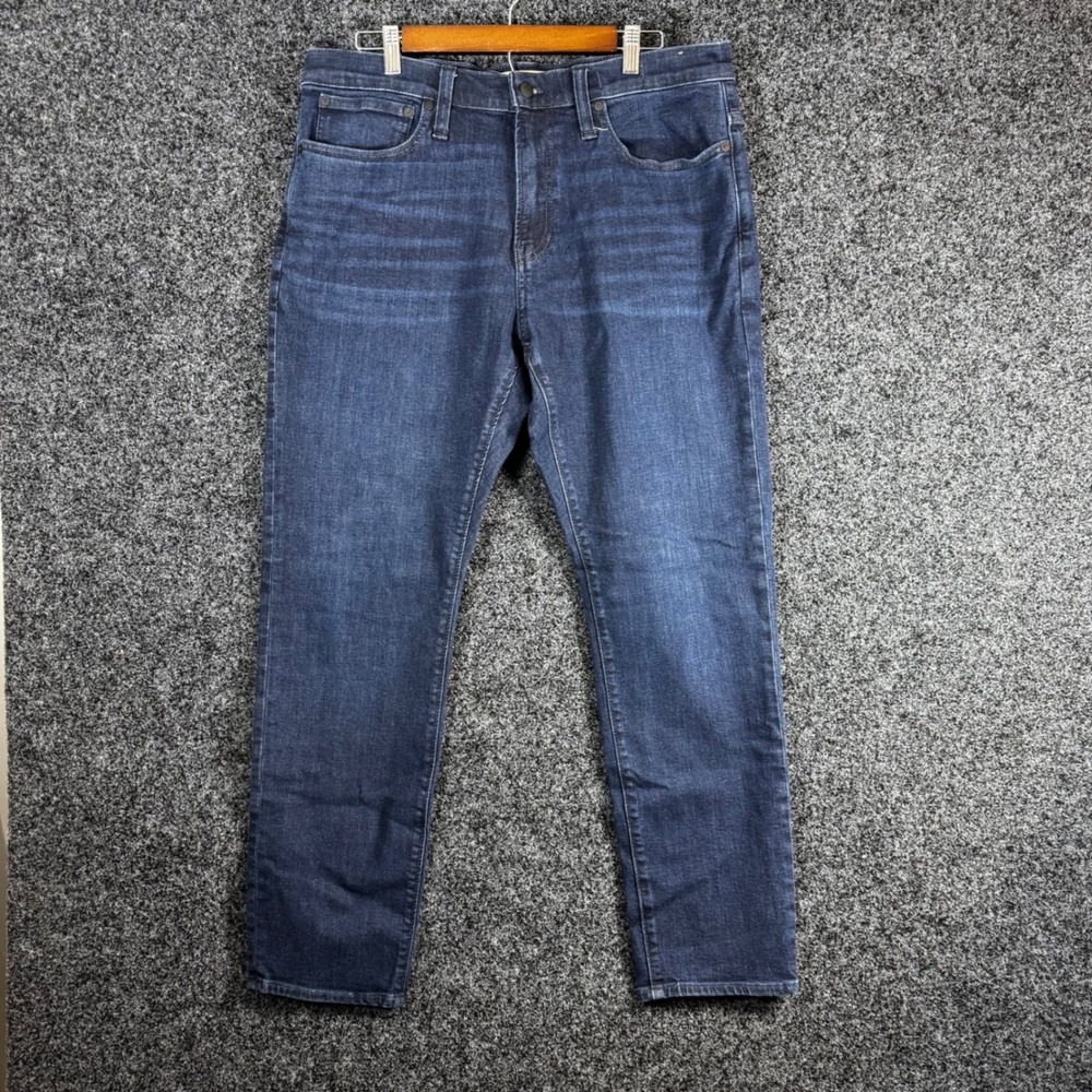 Madewell Athletic Slim COOLMAX Jeans Mens 36x32 Dark Wash Denim‎